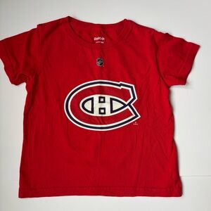 Reebok Montrรฉal Canadiens Kids T-Shirt Brendan Gallagher 11 Red Logo 4T
